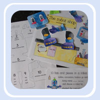 10 bits and pieces robot shop counting rhyme