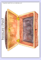 Colour treasure chest preschool activity sheet