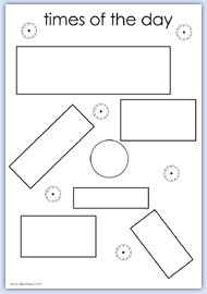 blank times of the day sheet for adding own routines