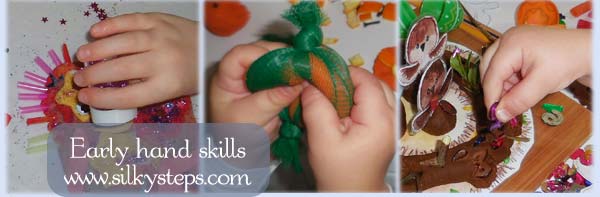 Activities promote children's healthy hand development skills