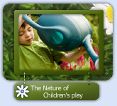 The nature of childrens's play - sensorimotor, pretend, games, rules and an adult's role..