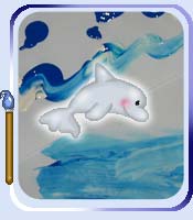 Paint blending preschool activity and ocean dolphin printables