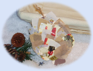 Fir cone activities - collage art and representational learning