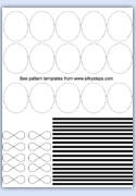 Bee pattern pieces - outlines for beehive crafts