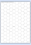 Medium sized honeycomb wax outline template for beehive activities