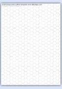 small bees wax honeycomb printable outline template