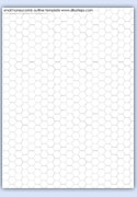 small bees wax honeycomb printable outline template