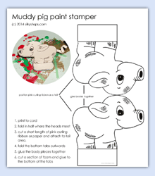 play with paint and piggie stampers