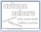 Colours of autumn wall poster