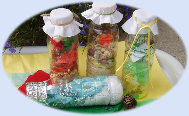 Noise shaker bottles - making musical instruments