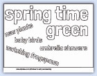 Spring time wall display sign