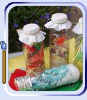 Noise shaker bottles - loose media music instrument craft activity