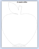 Click to view an apple outline