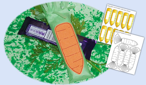 Chocolate and spring time! Enjoy a hide, find and exchange game in your preschool