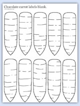 Blank carrot labels