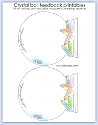Double image sheet for collecting parent carer feedback