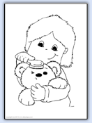Encourage brush and comb use with toys