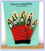 10 green bottle interactive finger puppet resource