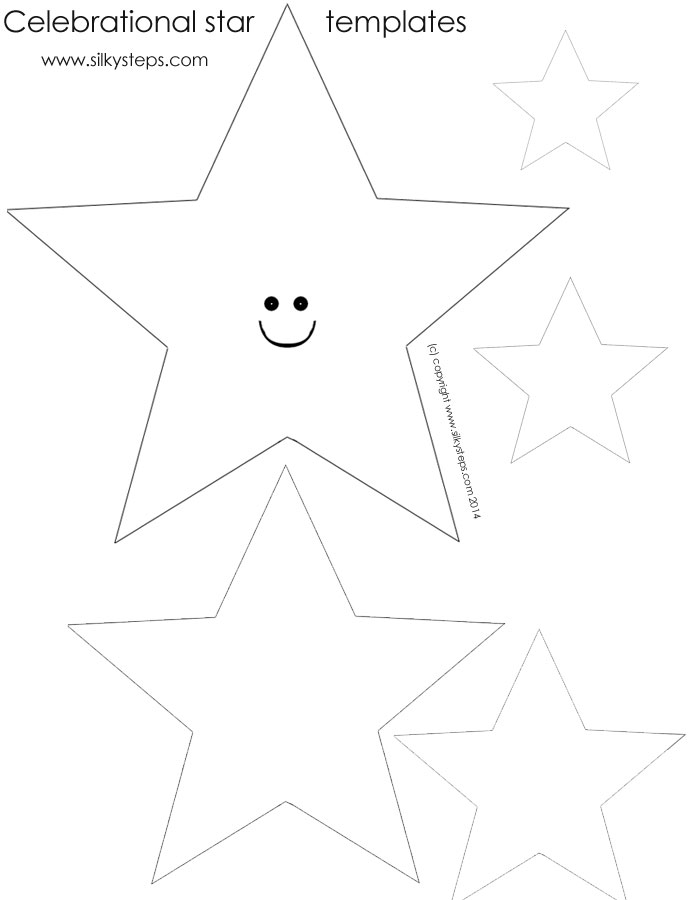 Star template for celebrating game participation