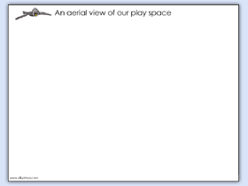 Floor plan of outdoor play space