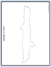 stick outline design sheet