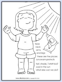 Sun safety poster printable