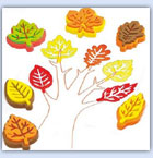foam leaf stampers