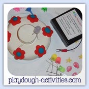 Birthday cake LED conductive candle lights