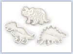 Dinosaur skeleton cookie playdough cutters