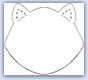Play dough template base - cat colours