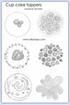 Cake topper images for colouring
