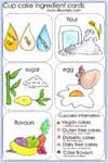 Cake ingredients - colour printable