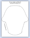 Cupcake outline 2
