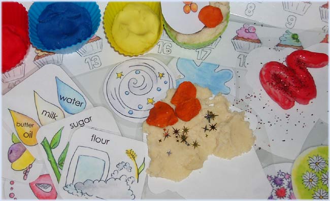 cupcake playdough activity
