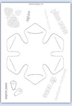 OUtliine pine cone playdough sheet