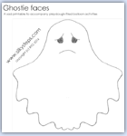Sad ghost printable