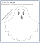Surprised ghost printable