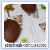 Hedgehog prickle playdough activity