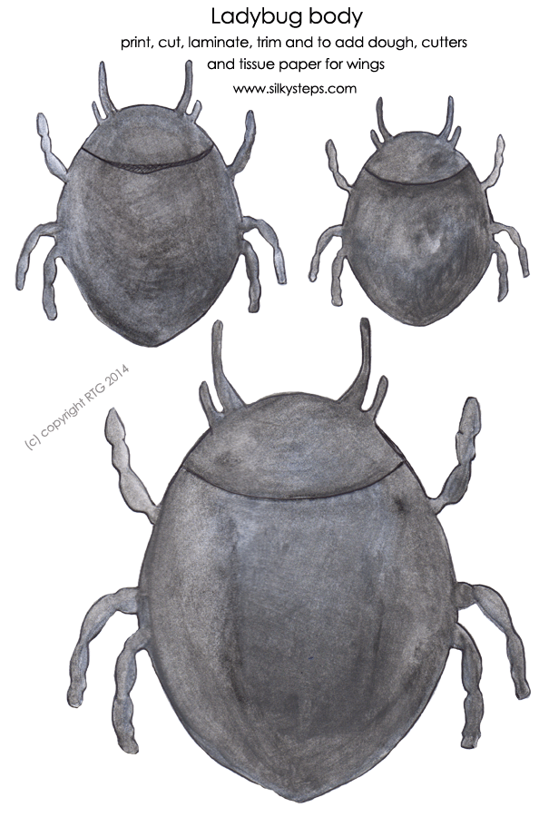 Ladybird bodies for playdough activities