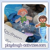 Mer Island on playdough-activities.com
