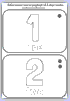 detailed numeracy playdough card 1 - 2
