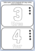 detailed numeracy playdough card 3 - 4