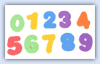 foam number rescources to add interest to playdough activities