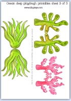 Print sea plant and weed to role play with
