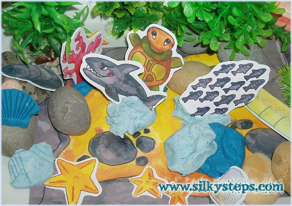 Ocean deep - uner the sea playdough activities