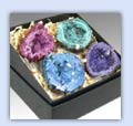 Gemstones and geodes in natural play