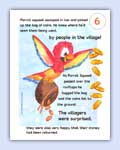 page 6 of the Parrot Squawk and the monkey pirates story