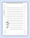 Outline scroll - lined for scribe and storytelling