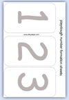 1 2 3 number mat for playdough