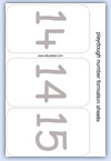 14 and 15 number mat for playdough